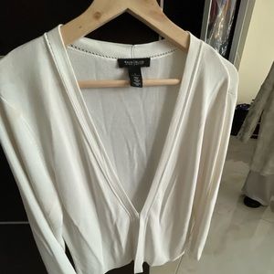 White and black sweater brand new